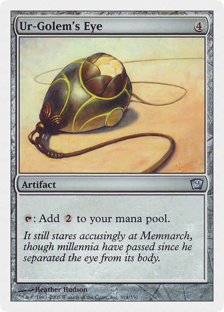 Image of Ur-Golem's Eye (9ED-314) - 9th Edition Foil