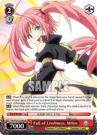 Image of Full of Liveliness, Milim (Foil) (TSK/S101-E104S) - That Time I Got Reincarnated as a Slime Vol.3