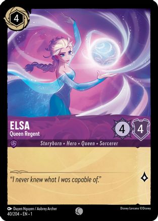 Image of Elsa - Queen Regent (40/204) - The First Chapter Cold Foil