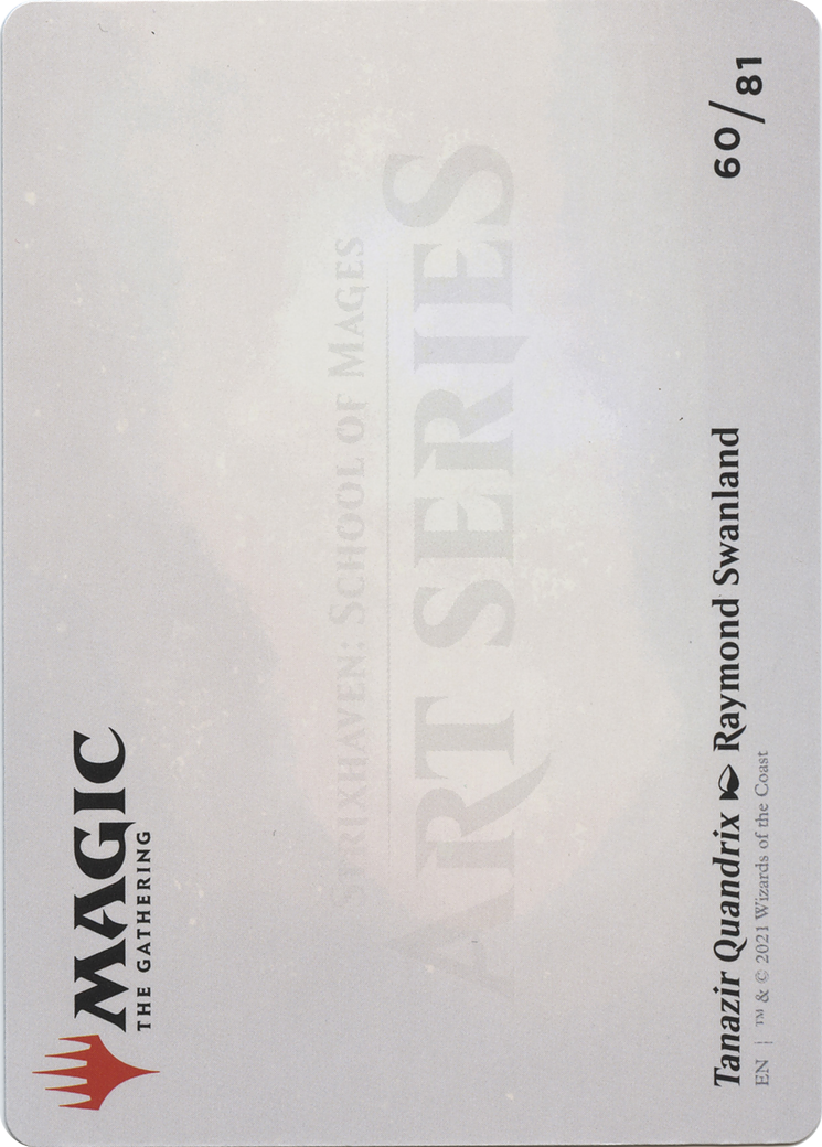 Image of Tanazir Quandrix // Tanazir Quandrix (ASTX-060) - Strixhaven Art Series (Borderless) Foil