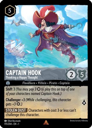 Image of Captain Hook - Thinking a Happy Thought (175/204) - The First Chapter Cold Foil