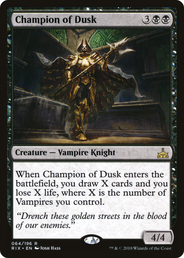 Image of Champion of Dusk (RIX-064) - Rivals of Ixalan Foil
