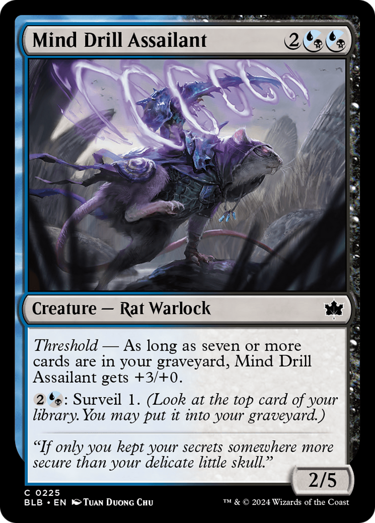 Image of Mind Drill Assailant (BLB-225) - Bloomburrow
