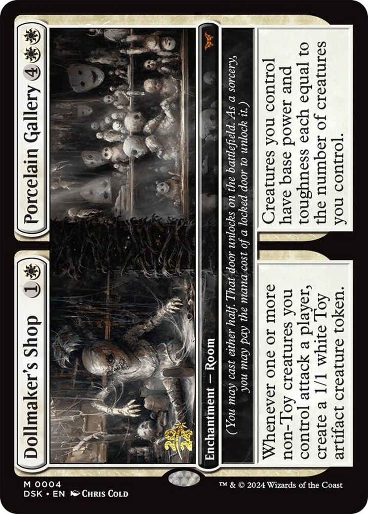 Image of Dollmaker's Shop // Porcelain Gallery (PRE-004) - Duskmourn: House of Horror Promos Foil