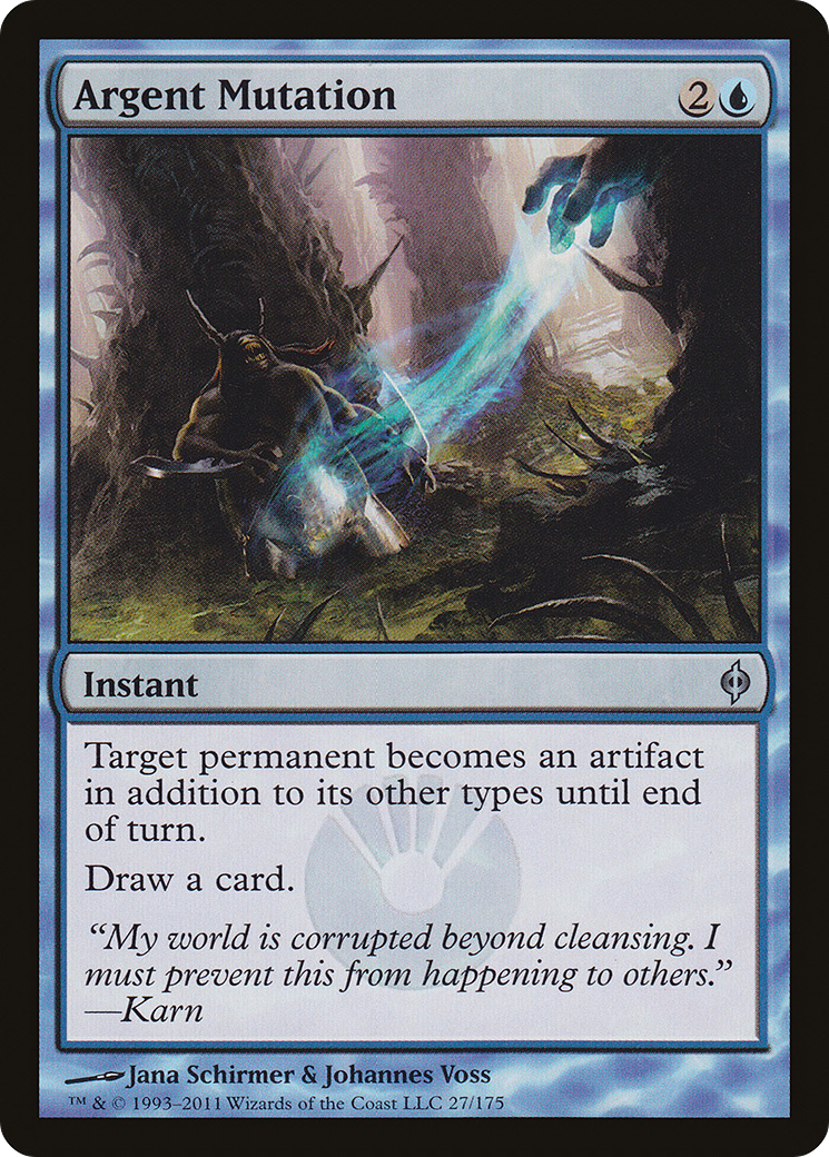 Image of Argent Mutation (NPH-027) - New Phyrexia Foil