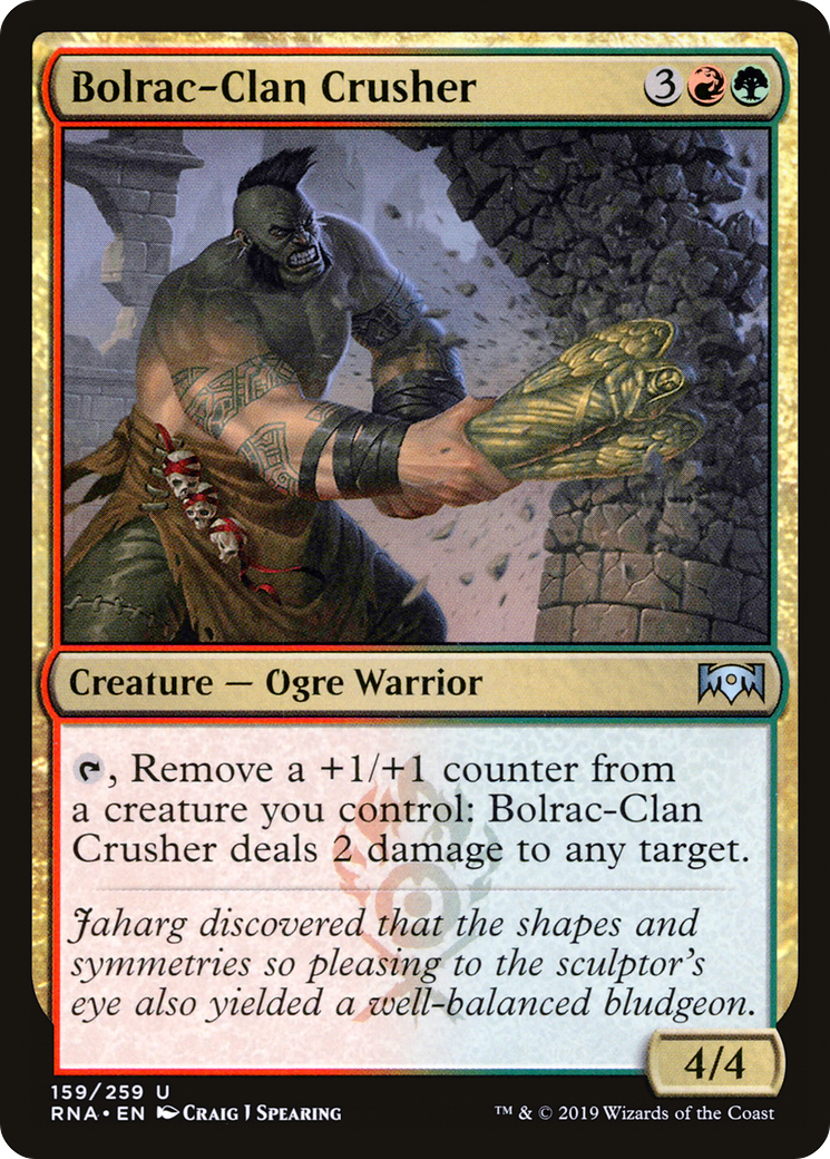 Image of Bolrac-Clan Crusher (RNA-159) - Ravnica Allegiance Foil