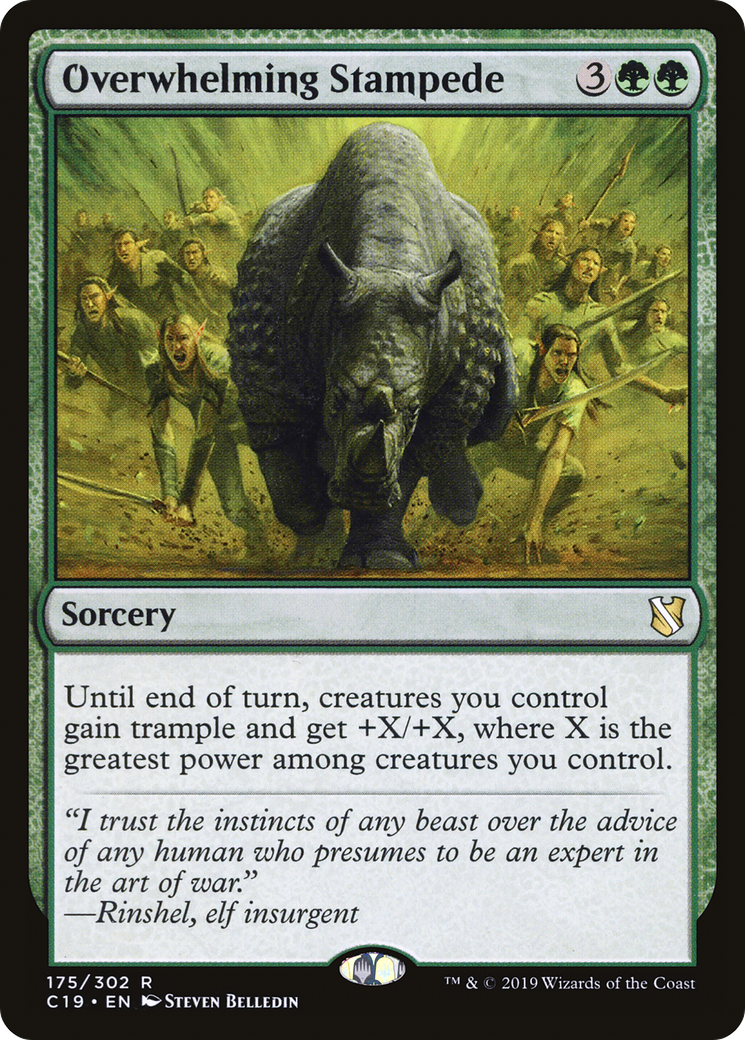 Image of Overwhelming Stampede (C19-175) - Commander 2019