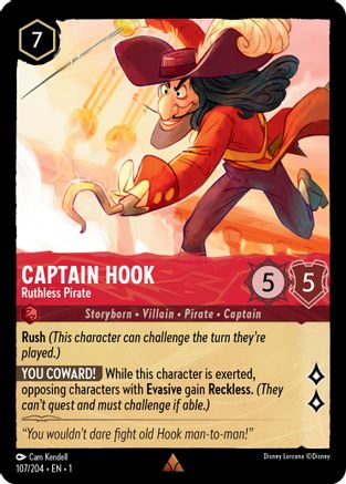 Image of Captain Hook - Ruthless Pirate (107/204) - The First Chapter