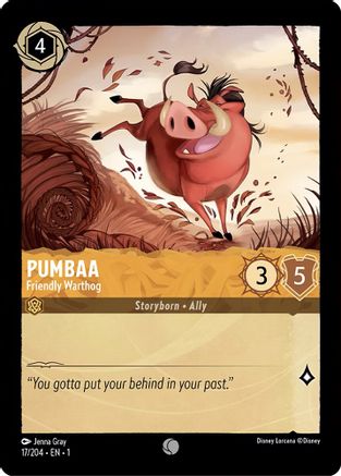 Image of Pumbaa - Friendly Warthog (17/204) - The First Chapter