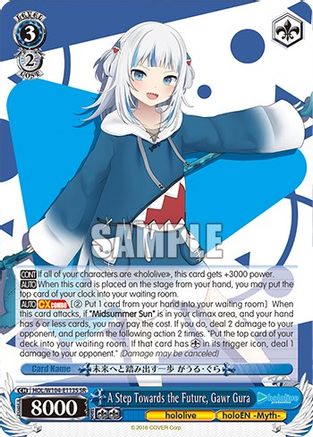 Image of A Step Towards the Future, Gawr Gura (SR) (HOL/W104-E113S SR) - hololive production Vol.2