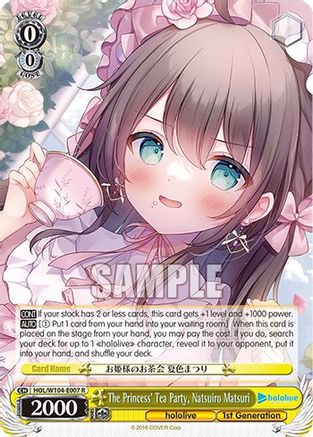 Image of The Princess' Tea Party, Natsuiro Matsuri (HOL/W104-E007 R) - hololive production Vol.2