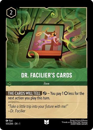 Image of Dr. Facilier's Cards (101/204) - The First Chapter Cold Foil