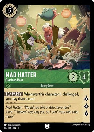 Image of Mad Hatter - Gracious Host (86/204) - The First Chapter