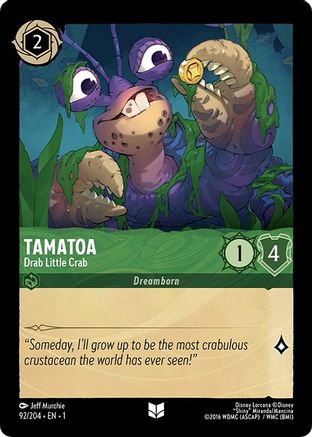 Image of Tamatoa - Drab Little Crab (92/204) - The First Chapter
