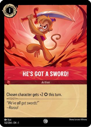 Image of He's Got A Sword! (132/204) - The First Chapter Cold Foil