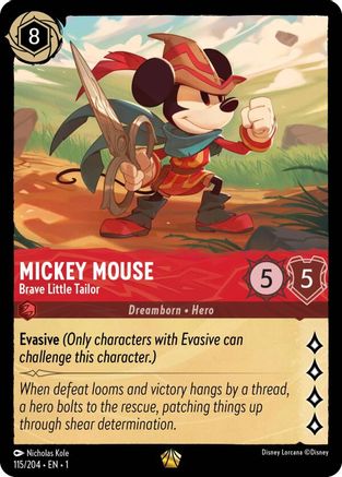 Image of Mickey Mouse - Brave Little Tailor (115/204) - The First Chapter