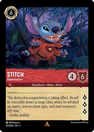 Image of Stitch - Abomination (125/204) - The First Chapter