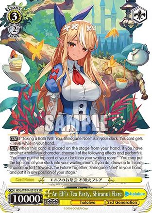 Image of An Elf's Tea Party, Shiranui Flare (SR) (HOL/W104-E013 SR) - hololive production Vol.2
