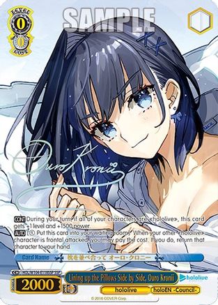 Image of Lining up the Pillows Side by Side, Ouro Kronii (SSP) (HOL/W104-E118SSP SSP) - hololive production Vol.2