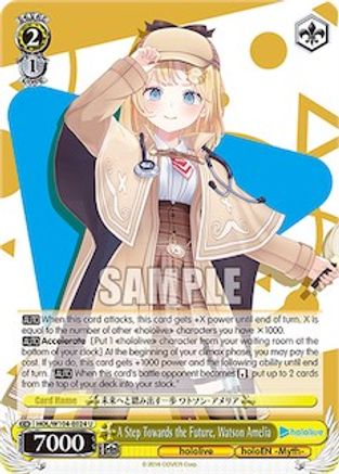 Image of A Step Towards the Future, Watson Amelia (HOL/W104-E024 U) - hololive production Vol.2