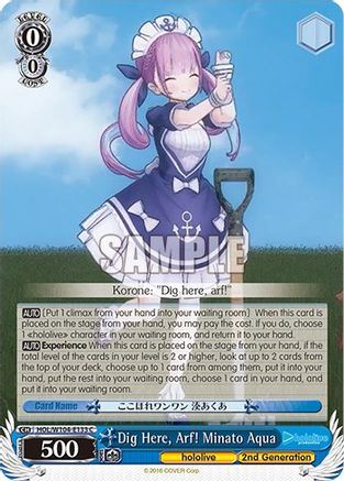 Image of Dig Here, Arf! Minato Aqua (HOL/W104-E133 C) - hololive production Vol.2