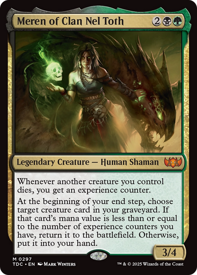 Image of Meren of Clan Nel Toth (TDC-297) - Commander: Tarkir: Dragonstorm