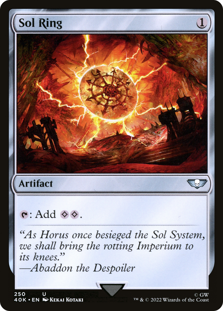 Image of Sol Ring (250) (40K-250) - Warhammer 40,000 Commander