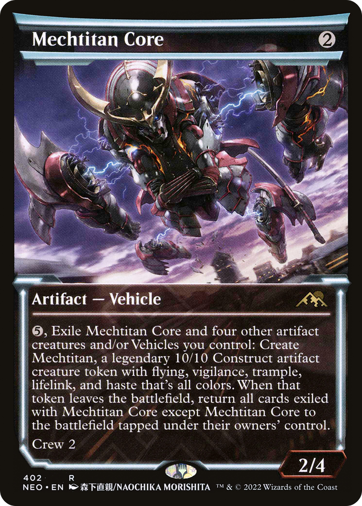 Image of Mechtitan Core (Showcase) (NEO-402) - Kamigawa: Neon Dynasty: (Showcase) Foil