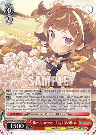 Image of Reminiscence, Anya Melfissa (SR) (HOL/W104-E078S SR) - hololive production Vol.2