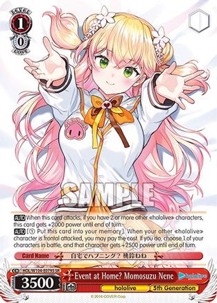 Image of Event at Home? Momosuzu Nene (SR) (HOL/W104-E079S SR) - hololive production Vol.2