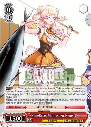 Image of NeneRose, Momosuzu Nene (SR) (HOL/W104-E096S SR) - hololive production Vol.2