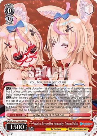 Image of Sushi to Reconsider Humanity, Omaru Polka (HOL/W104-E097 C) - hololive production Vol.2