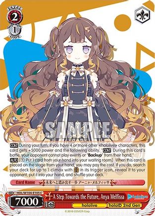 Image of A Step Towards the Future, Anya Melfissa (HOL/W104-E105 C) - hololive production Vol.2