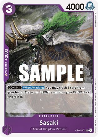 Image of Sasaki (Event Pack Vol. 2) (OP01-101) - One Piece Promotion Cards
