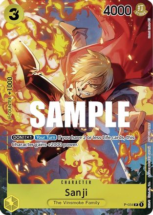 Image of Sanji (Event Pack Vol. 2) (P-034) - One Piece Promotion Cards Foil