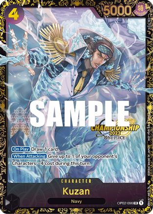 Image of Kuzan (Championship 2023) (OP02-096) - One Piece Promotion Cards Foil