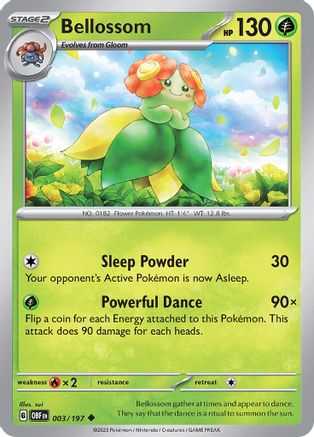 Image of Bellossom 003/197  SV03 Obsidian Flames - Uncommon