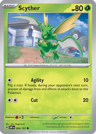 Image of Scyther 004/197  SV03 Obsidian Flames - Common