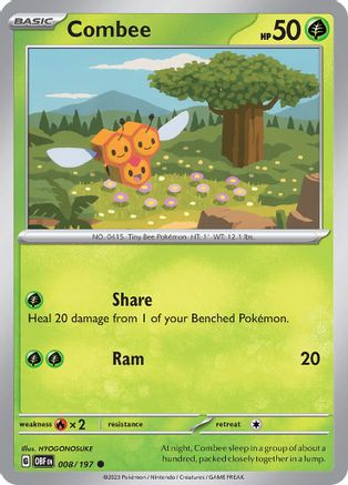 Image of Combee 008/197  SV03 Obsidian Flames - Common