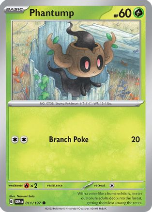 Image of Phantump 011/197  SV03 Obsidian Flames - Common