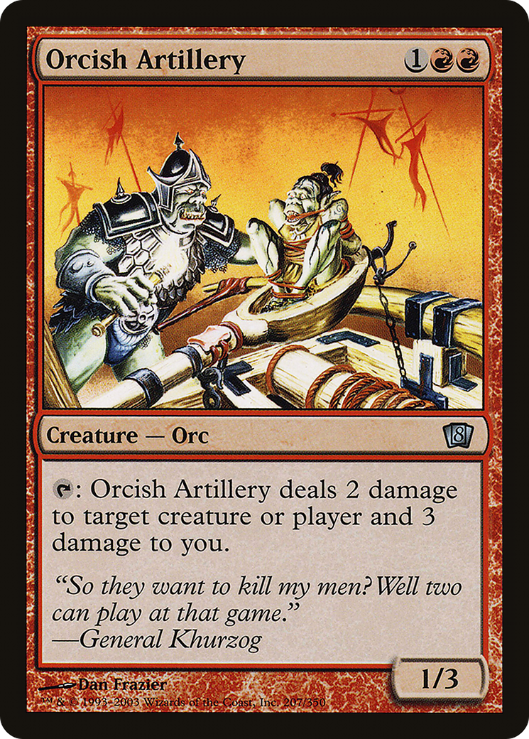 Image of Orcish Artillery (8ED-207) - 8th Edition Foil