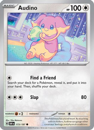 Image of Audino 173/197  SV03 Obsidian Flames - Common