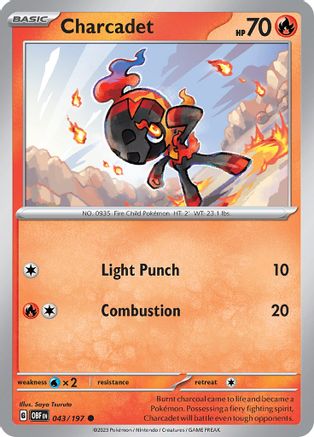 Image of Charcadet 043/197  SV03 Obsidian Flames - Common