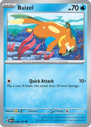 Image of Buizel 048/197  SV03 Obsidian Flames - Common