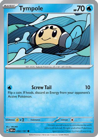Image of Tympole 050/197  - Reverse Holofoil SV03 Obsidian Flames - Common