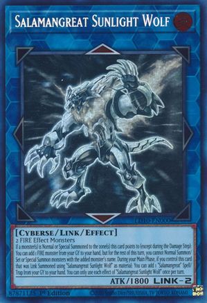 Image of Salamangreat Sunlight Wolf (LD10-EN000) - Legendary Duelists: Soulburning Volcano 1st Edition