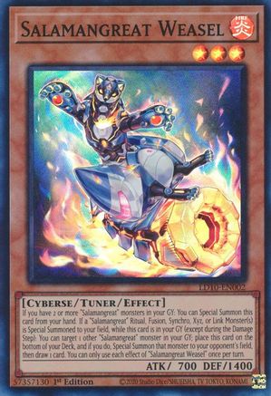 Image of Salamangreat Weasel (LD10-EN002) - Legendary Duelists: Soulburning Volcano 1st Edition
