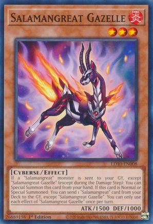 Image of Salamangreat Gazelle (LD10-EN008) - Legendary Duelists: Soulburning Volcano 1st Edition