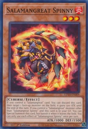 Image of Salamangreat Spinny (LD10-EN009) - Legendary Duelists: Soulburning Volcano 1st Edition