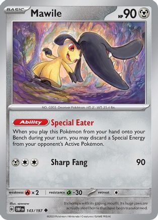 Image of Mawile 143/197  SV03 Obsidian Flames - Uncommon